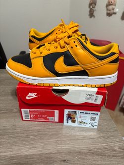 Size 8.5 - Nike Dunk Low Champion Goldenrod Black