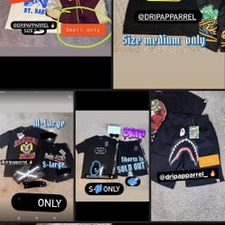 Prada Bape Rhude Shirts S