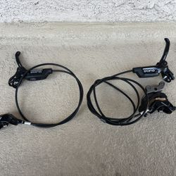 SRAM GHIDE Hydraulic Disc Brake Set MTB ( Front & Rear ) 4 Piston Caliper - Used In Very Good Condition $120