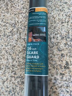 16" AXIUS GLARE GUARD AUTO SHADES -MESH - SET OF TWO