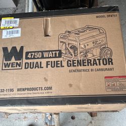 GENERATOR, WEN DF475T.  PORTABLE