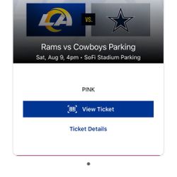 Rams VS Cowboys Pink Zone Tailgate