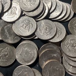 1000 Halves Dollars, Different Dates 