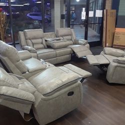 New Recliner Sofa And Love Seat