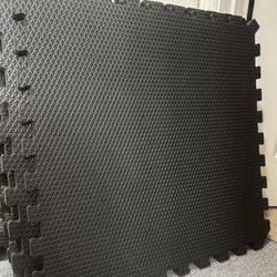 "9 Norsk Reversible Foam Gym Mats (24x24) - 36 sq ft"