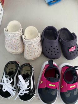 Variety of baby shoes