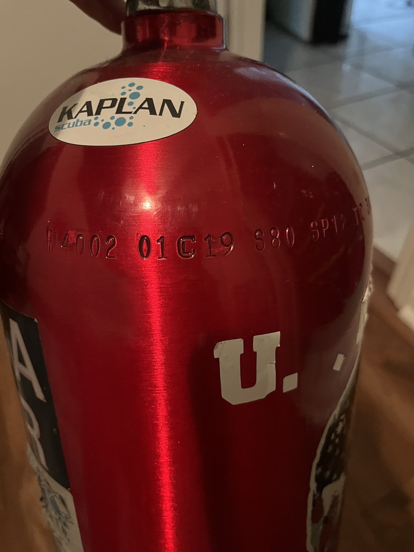 80 Cub/Aluminum Catalina Tank Manufacturer 01/ 19
