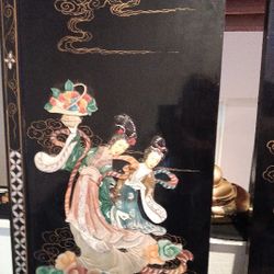 Rare 1920 Asian Black Wood 