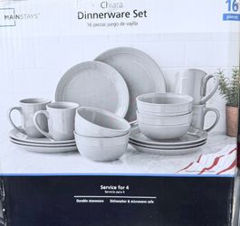 Chiara Dinnerware Set 16 piezas juego de vajilla