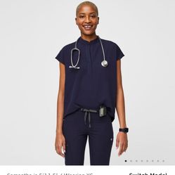 Rafaela Three Pocket Scrub Top