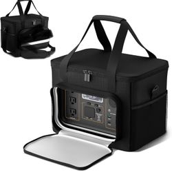 Power Station Bag, 900D Waterproof, Reflective Strip, Fits Jackery/Anker 500/300, Camping, Fishing, RV