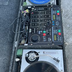 DJ System 2 technics Turntable DENON Mixer DENON Cd Controller Box 