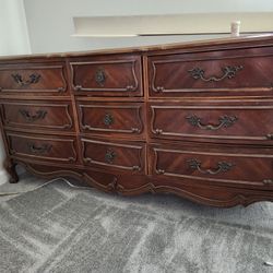 Dresser W/ Mirror & 2 Night Stands 