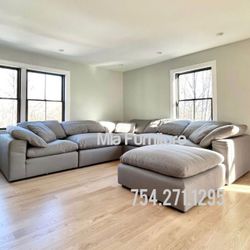 Nixon Modular Sectional Sofa Sectional 6 Pcs NEW Finance Available Stain Resistant Washable Cushions Feathers 🪶 