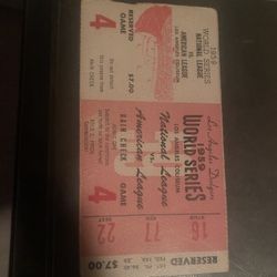1959 World Series Ticket Stub