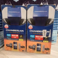 Chamberlain 1-1/4 HP myQ Smart Compatible Belt drive Garage Door Opener Wi-Fi Compatibility and Battery Back-Up