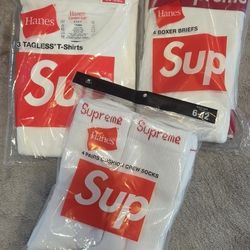 Supreme Ts, Boxers, & Socks