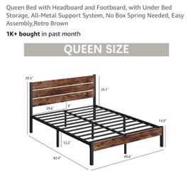 Queen bed frame