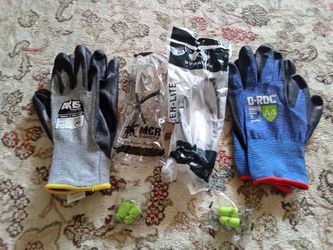 Gloves, Safety Glasses and Ear Plugs