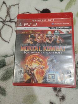 Mortal Kombat ps3 komplete edition