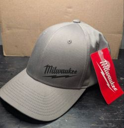 Milwaukee S/M Grey Fitted Hat
