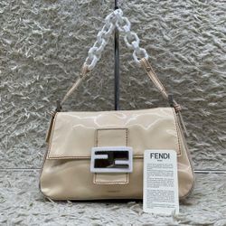 FENDI Mamma Bucket Becco Chain Handbag