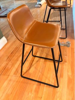 Leather barstools