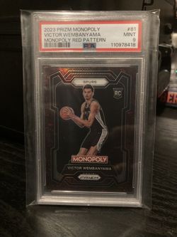 2023 Prizm Monopoly Victor Wembanyama Red Pattern