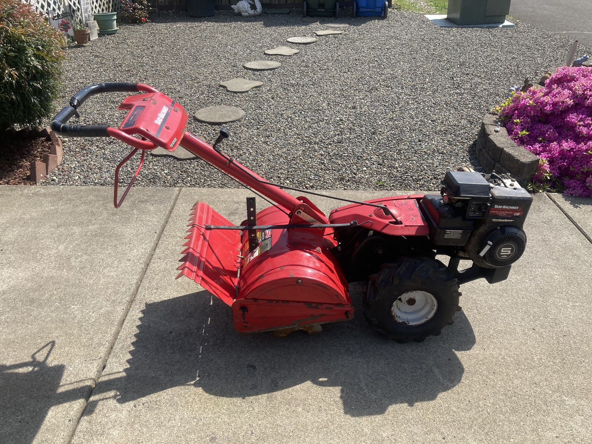 YardMachine 5 Hp Rototiller