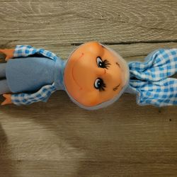 Very rare excellent condition antique known, Bunny pose easter1969 toy doll