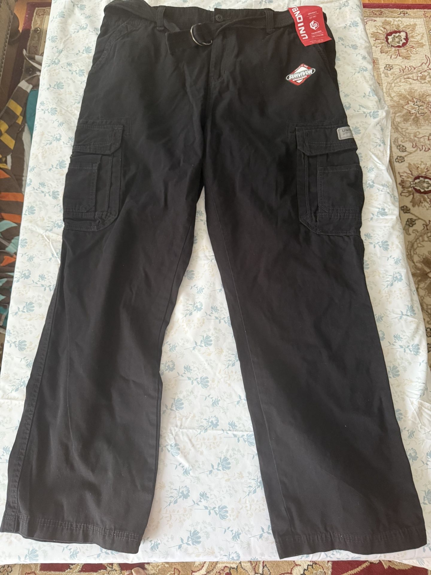 UNIONBAY Men's Survivor Cargo Pants with Belt