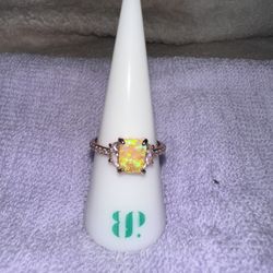 Fire & Ice Citrine Ring