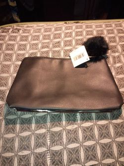 Nordstrom bag silver and black