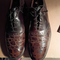 British Walkers...Alligator Saddle Oxford Shoes