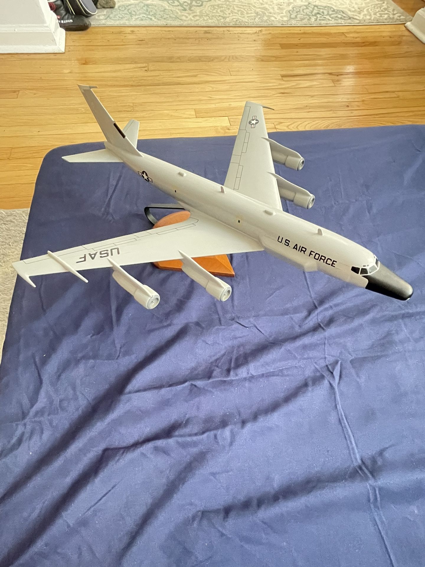 Vintage Wood KC-135 Stratotanker Model SAC