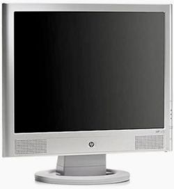 *BUILT-IN SPEAKERS!*   HP 15” XGA Monitor w/ Built-in Speakers, Headphone Out, Aux Audio In - Model vs15