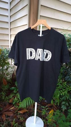 Gildan Black Dad Graphic T-Shirt