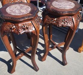 Vintage Chinese Planter Stands