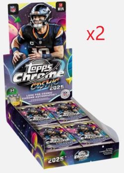 2025 Topps Cosmic Chrome Football Hobby Box (Sealed) (Pre-Order)