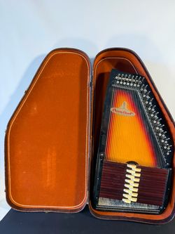 Chromaharp Autoharp Sunburst Black Finish w/ Hard Case