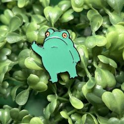 Frog Offensive Enamel Pin