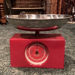 Typhoon Red Stainless Steel Kitchen Scale