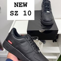 NEW Nike Air Force Black Supreme SZ 10
