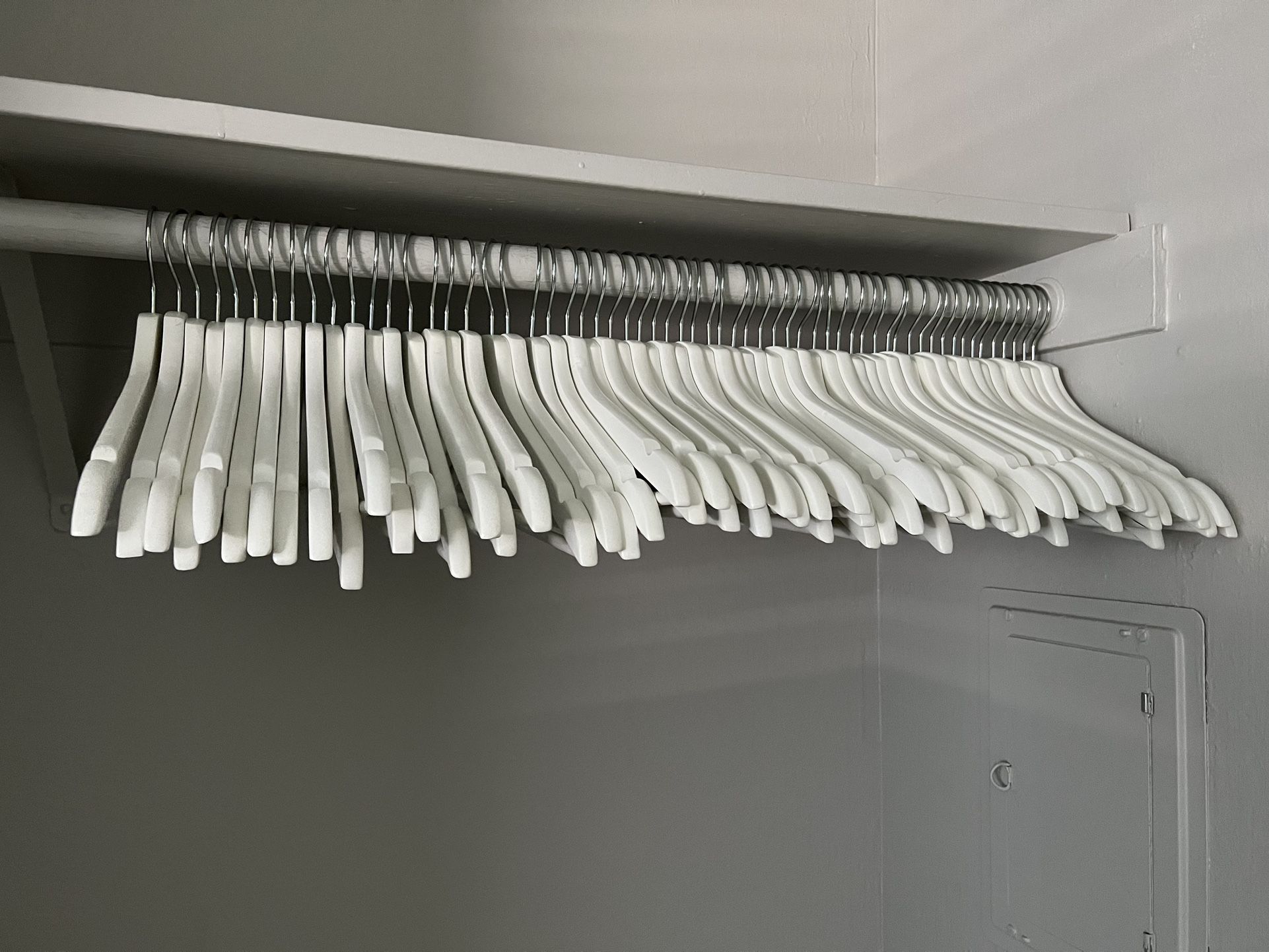70 IKEA Wooden Hangers 