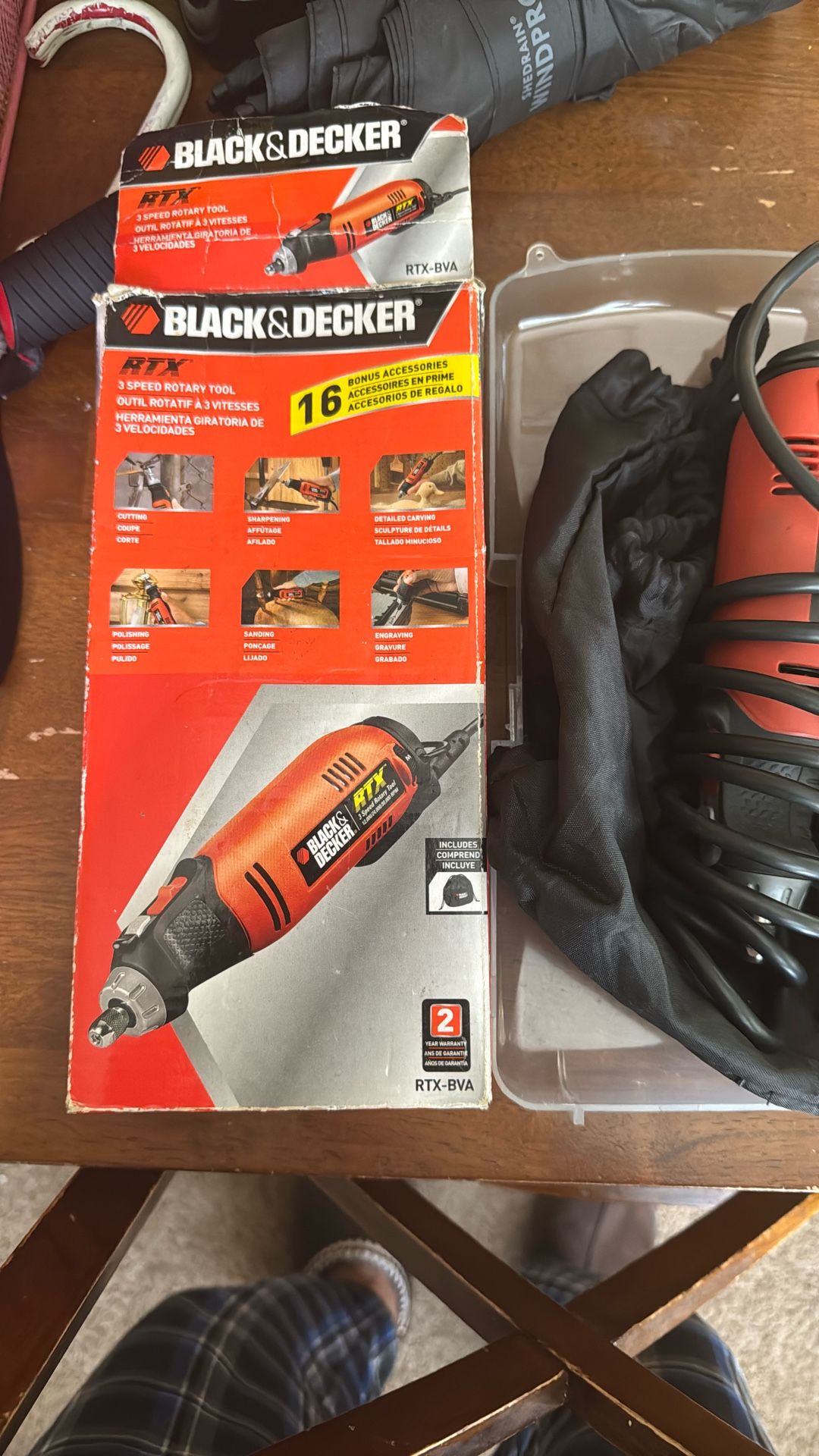 For Sale: Black+Decker Rotary Tool (RTX) with Complete Accessory Kit