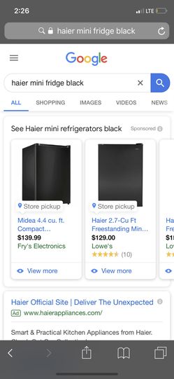 Mini fridge perfect condition