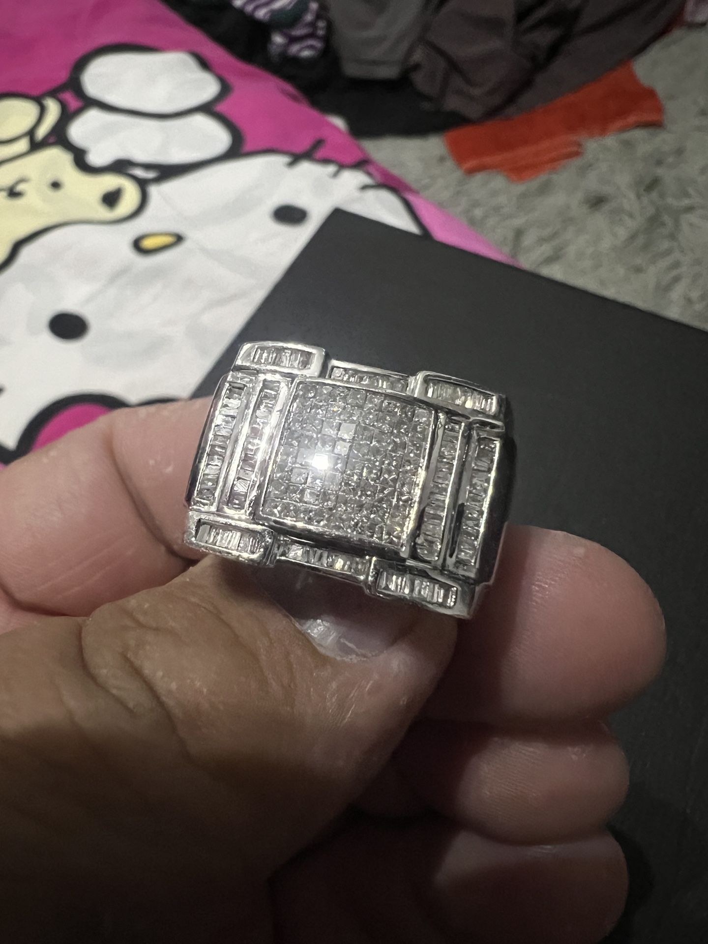 14k White Gold Diamond Ring
