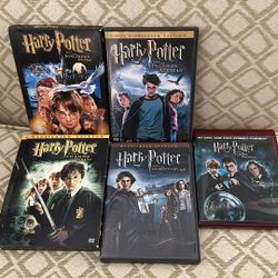 Set Of 5 Harry Potter Movies/ DVDs