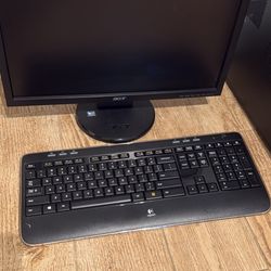 HP desktop with acer monitor 