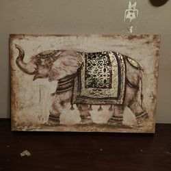 Elephant canvas wall art